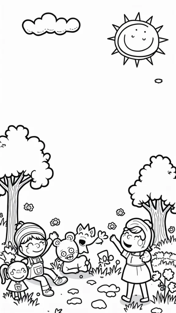 cartoon printable coloring pages